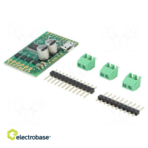 Stepper motor controller | I2C,PWM,RC,TTL,USB,analog | 4A