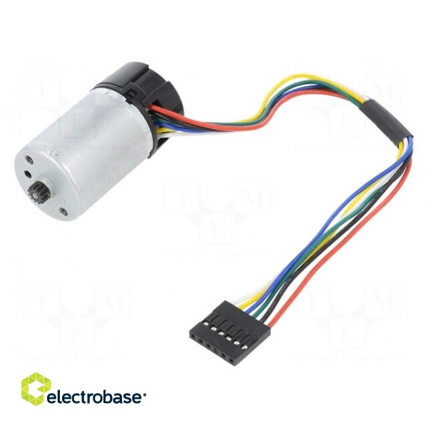 Motor: DC | with encoder | 6VDC | 6.5A | Ioper: 275mA | 10000rpm image 1