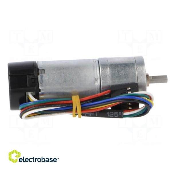 Motor: DC | with encoder,with gearbox | HP | 6VDC | 6.5A | 97rpm | 103g image 7