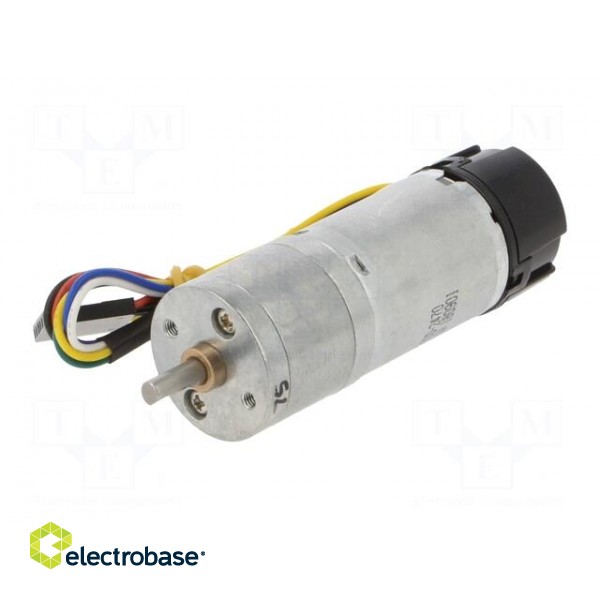 Motor: DC | with encoder,with gearbox | HP | 6VDC | 6.5A | 130rpm | 75: 1 image 2