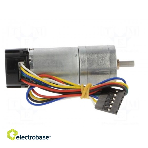 Motor: DC | with encoder,with gearbox | HP | 6VDC | 6.5A | 130rpm | 75: 1 image 7