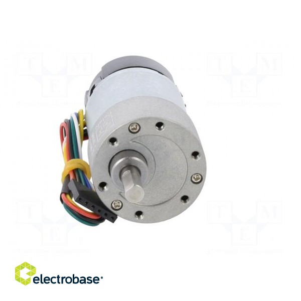 Motor: DC | with gearbox | 12VDC | 5.5A | Shaft: D spring | 1000rpm | 10: 1 image 9