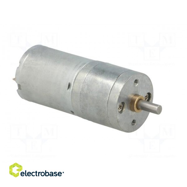 Motor: DC | with gearbox | HP | 12VDC | 5.6A | Shaft: D spring | 100rpm image 8