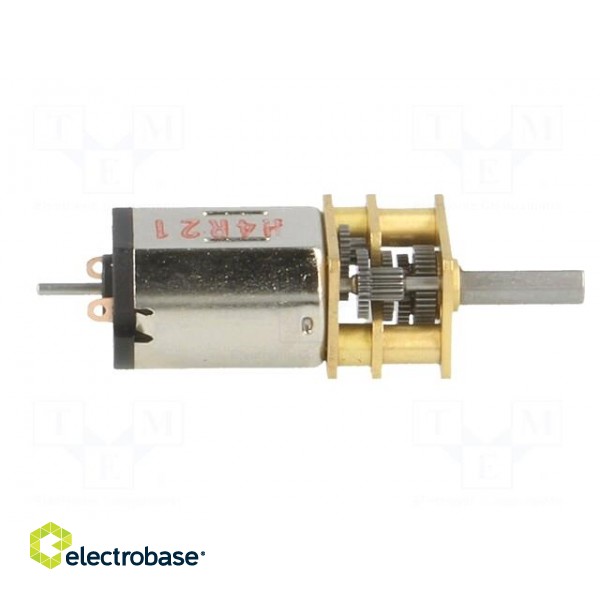 Motor: DC | with gearbox | HPCB 12V | 12VDC | 750mA | Shaft: D spring image 7