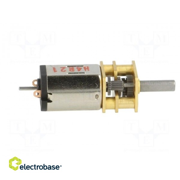 Motor: DC | with gearbox | HPCB 12V | 12VDC | 750mA | Shaft: D spring image 7