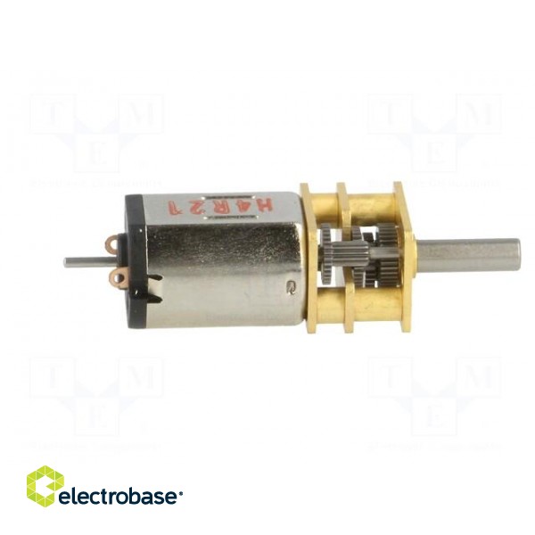 Motor: DC | with gearbox | HPCB 12V | 12VDC | 750mA | Shaft: D spring image 7