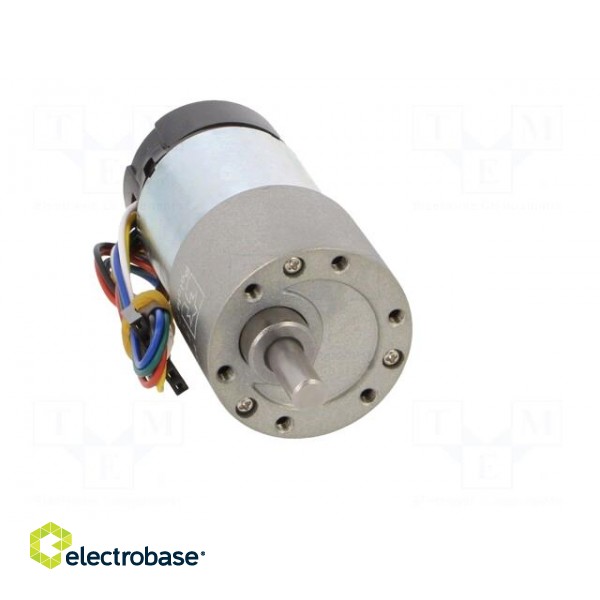 Motor: DC | with gearbox | 6÷12VDC | 5.5A | Shaft: D spring | 100rpm image 9