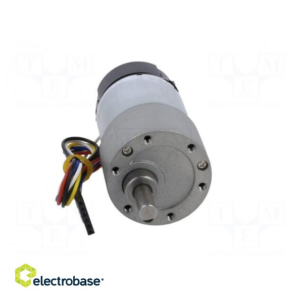 Motor: DC | with gearbox | 6÷12VDC | 5.5A | Shaft: D spring | 150rpm image 9