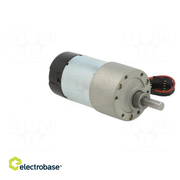 Motor: DC | with gearbox | 6÷12VDC | 5.5A | Shaft: D spring | 200rpm image 8