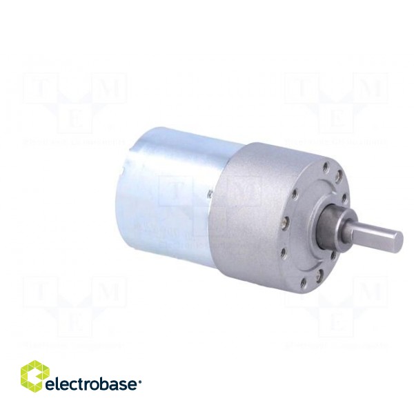 Motor: DC | with gearbox | 6÷12VDC | 5.5A | Shaft: D spring | 330rpm image 8