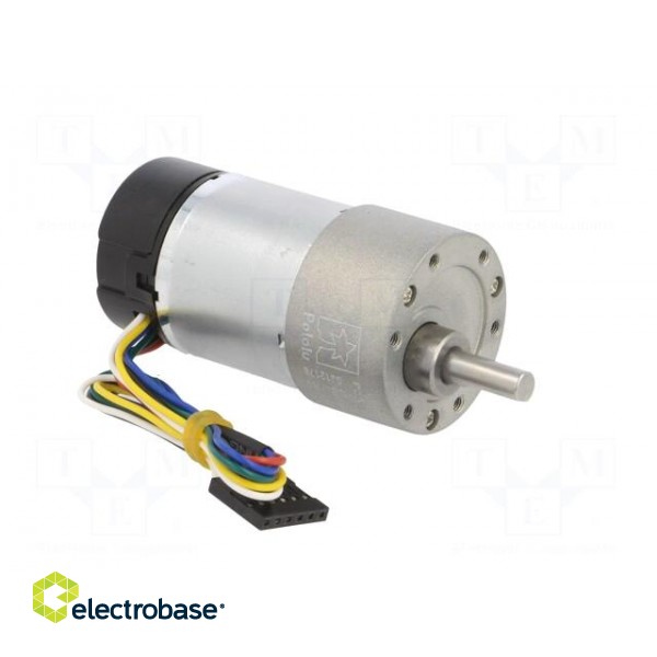 Motor: DC | with gearbox | 6÷12VDC | 5.5A | Shaft: D spring | 540rpm image 8