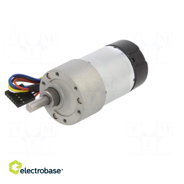 Motor: DC | with gearbox | 6÷12VDC | 5.5A | Shaft: D spring | 540rpm image 2