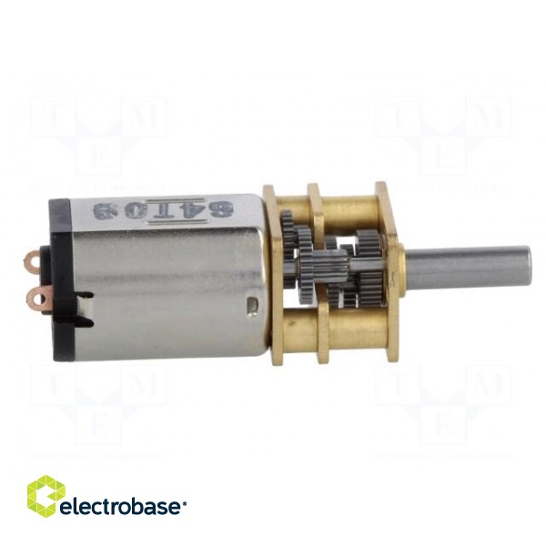 Motor: DC | with gearbox | HPCB 6V | 6VDC | 1.5A | Shaft: D spring | 210: 1 image 7