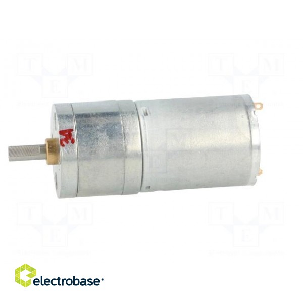 Motor: DC | with gearbox | HP | 6VDC | 6.5A | Shaft: D spring | 280rpm image 3