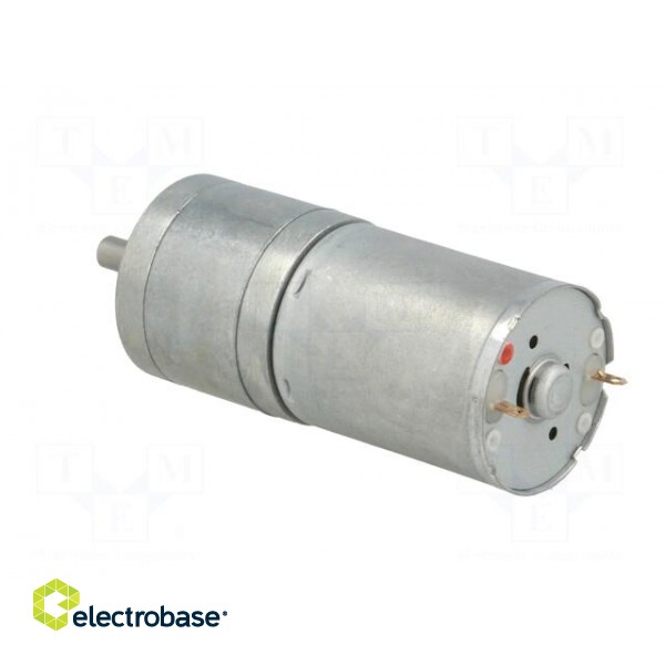 Motor: DC | with gearbox | HP | 12VDC | 5.6A | Shaft: D spring | 100rpm image 4