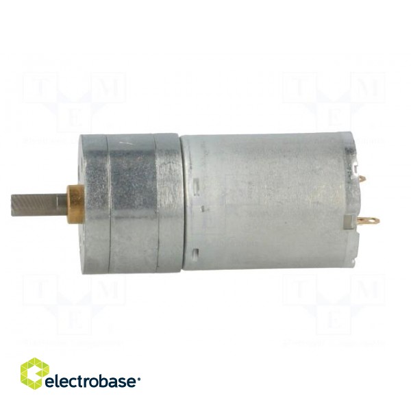 Motor: DC | with gearbox | HP | 12VDC | 5.6A | Shaft: D spring | 1030rpm paveikslėlis 3
