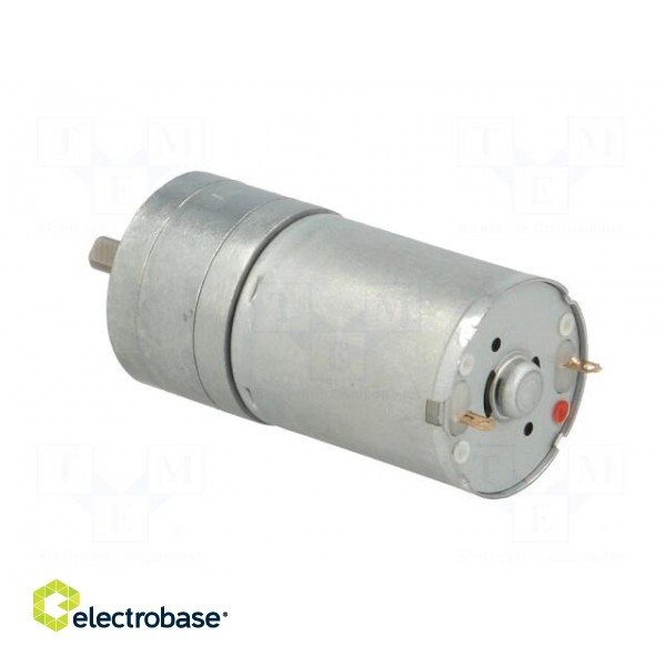 Motor: DC | with gearbox | HP | 12VDC | 5.6A | Shaft: D spring | 1030rpm image 4