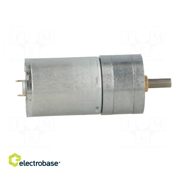 Motor: DC | with gearbox | HP | 12VDC | 5.6A | Shaft: D spring | 1030rpm paveikslėlis 7