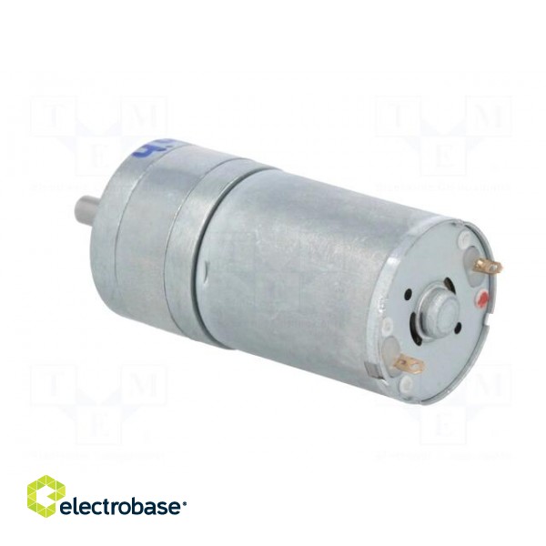 Motor: DC | with gearbox | HP | 12VDC | 5.6A | Shaft: D spring | 2250rpm image 4