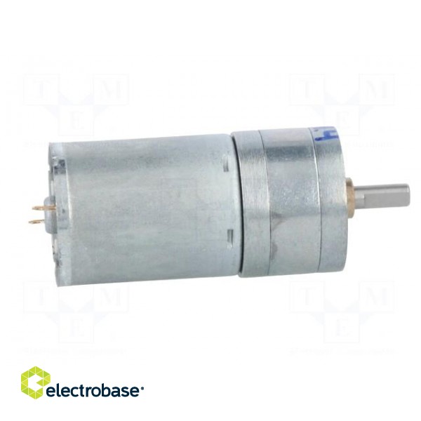 Motor: DC | with gearbox | HP | 12VDC | 5.6A | Shaft: D spring | 2250rpm image 7