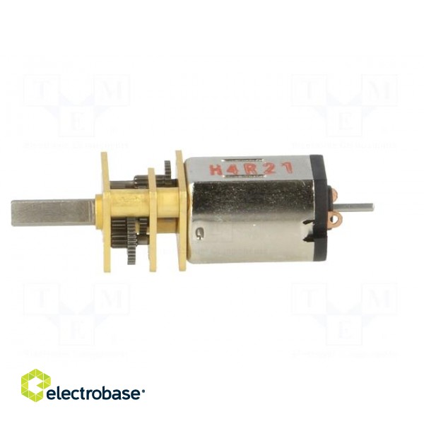 Motor: DC | with gearbox | HPCB 12V | 12VDC | 750mA | Shaft: D spring image 3