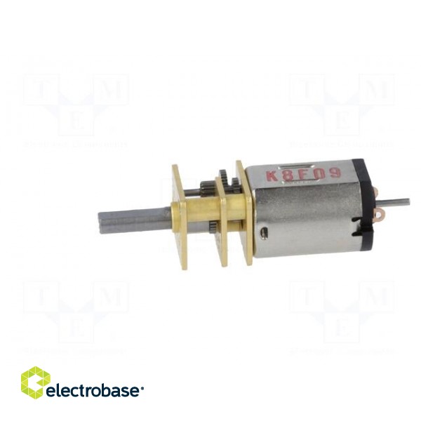 Motor: DC | with gearbox | HPCB 6V | 6VDC | 1.5A | Shaft: D spring image 3