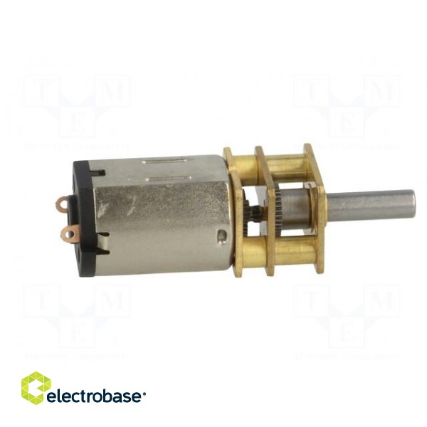 Motor: DC | with gearbox | HPCB 6V | 6VDC | 1.5A | Shaft: D spring | 10: 1 image 7
