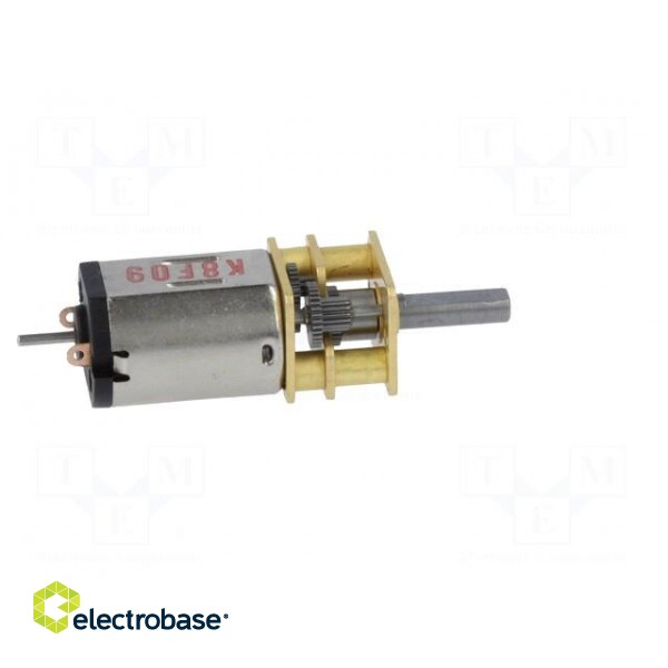Motor: DC | with gearbox | HPCB 6V | 6VDC | 1.5A | Shaft: D spring image 7