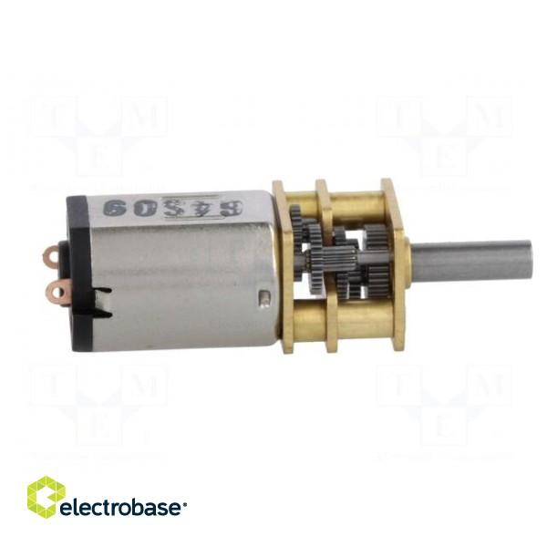 Motor: DC | with gearbox | HPCB 6V | 6VDC | 1.5A | Shaft: D spring | 249: 1 image 7