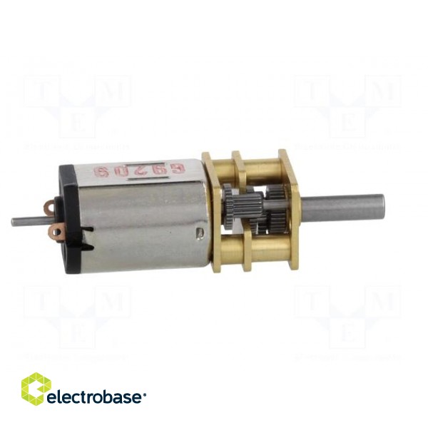 Motor: DC | with gearbox | HPCB 6V | 6VDC | 1.5A | Shaft: D spring image 7