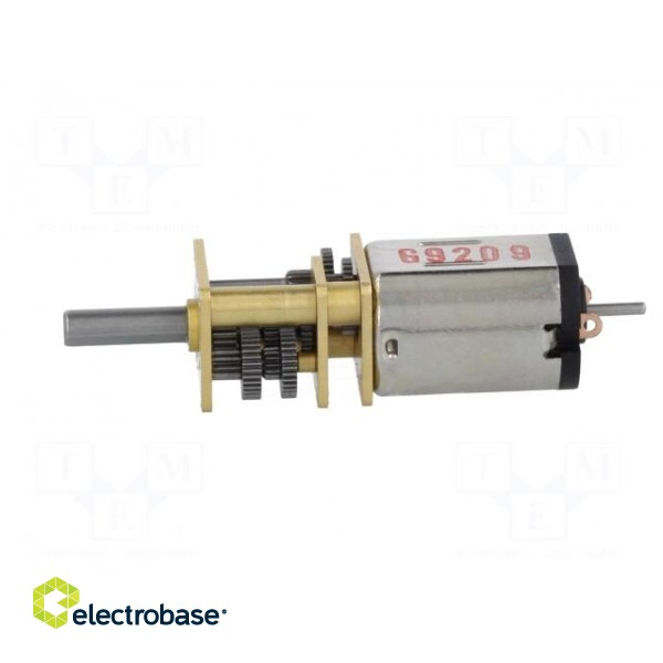 Motor: DC | with gearbox | HPCB 6V | 6VDC | 1.5A | Shaft: D spring | 33rpm фото 3