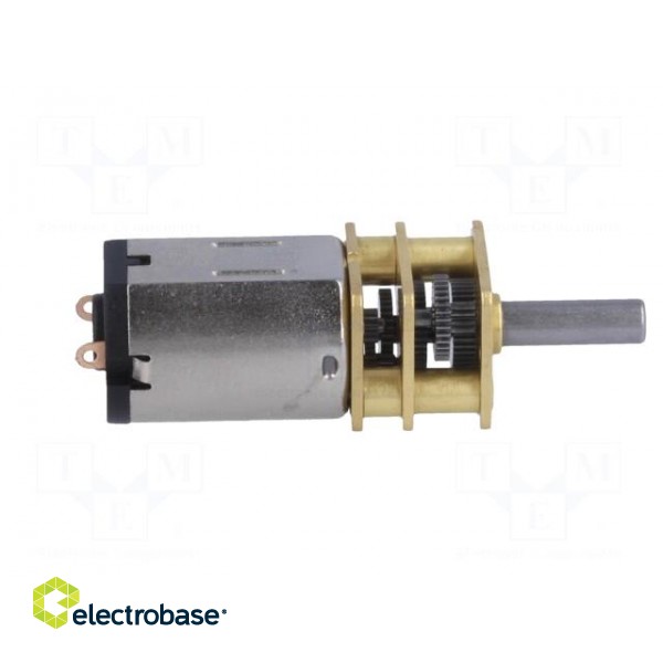 Motor: DC | with gearbox | HPCB | 6VDC | 1.5A | Shaft: D spring paveikslėlis 7