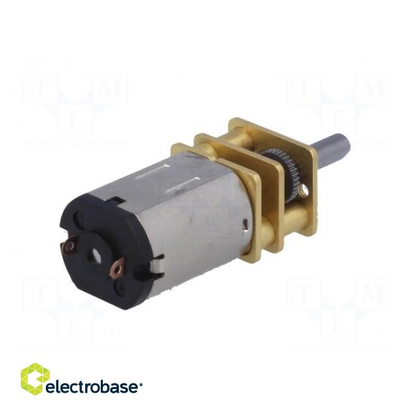 Motor: DC | with gearbox | HPCB | 6VDC | 1.5A | Shaft: D spring paveikslėlis 6