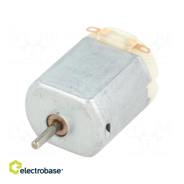 Motor: DC | without gearbox | 3VDC | 800mA | Shaft: smooth | 11500rpm фото 1