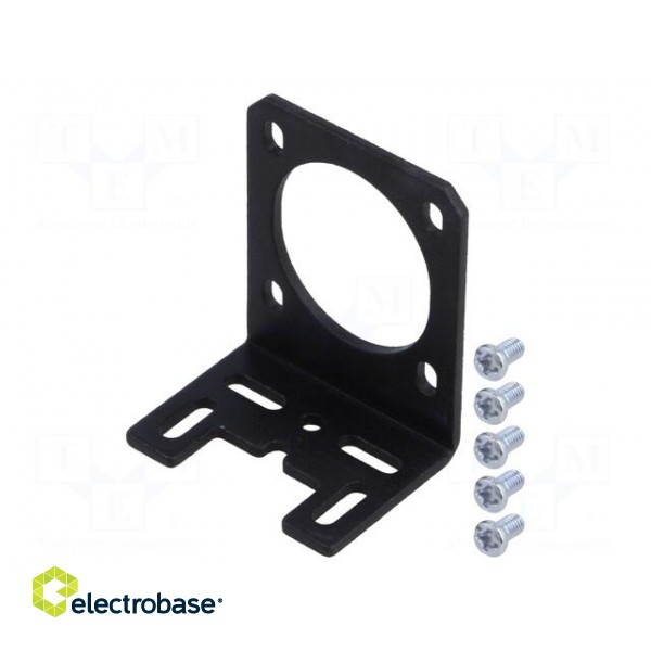 Bracket | black | bracket,mounting screws | NEMA 14 | 1pcs.