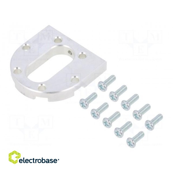 Bracket | silver | for motors with 37 mm diameter | 1pcs.