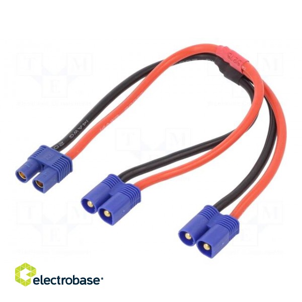 RC accessories: Y splitter | 200mm | 14AWG | Insulation: silicone