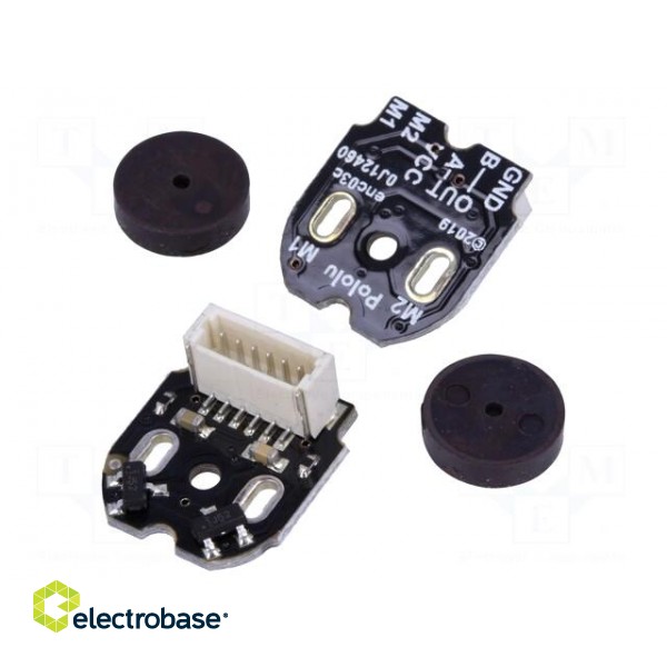 Sensor: Hall | Pcs: 2 | 2.7÷18VDC | Kind of sensor: encoder | soldered