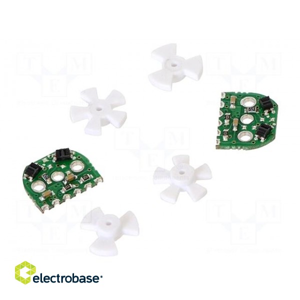 Sensor: optical | Pcs: 2 | encoders,shields to encoders | 5VDC | 12mA