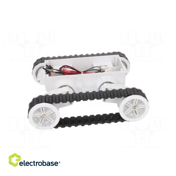 Tracked chassis | white | 245x225x75mm | 7.2VDC | Mot.qty: 2 image 3