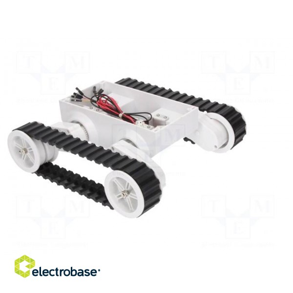 Tracked chassis | white | 245x225x75mm | 7.2VDC | Mot.qty: 2 image 4