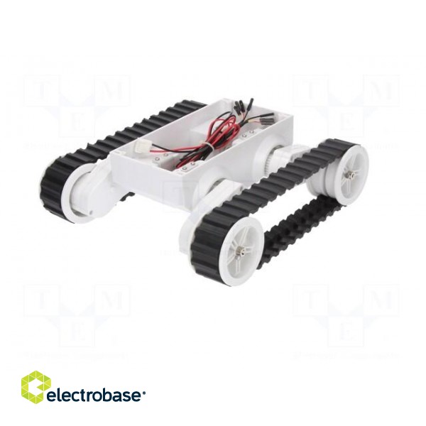 Tracked chassis | white | 245x225x75mm | 7.2VDC | Mot.qty: 2 image 6