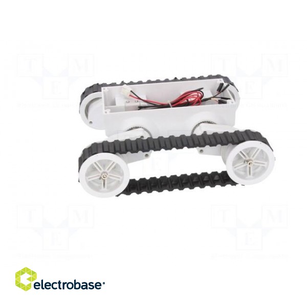 Tracked chassis | white | 245x225x75mm | 7.2VDC | Mot.qty: 2 image 7