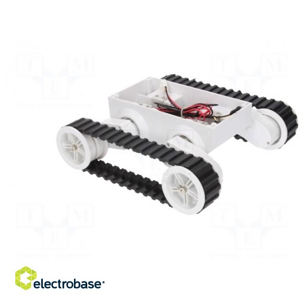 Tracked chassis | white | 245x225x75mm | 7.2VDC | Mot.qty: 2 image 8