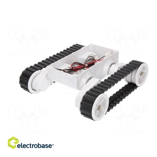 Tracked chassis | white | 245x225x75mm | 7.2VDC | Mot.qty: 2 image 2