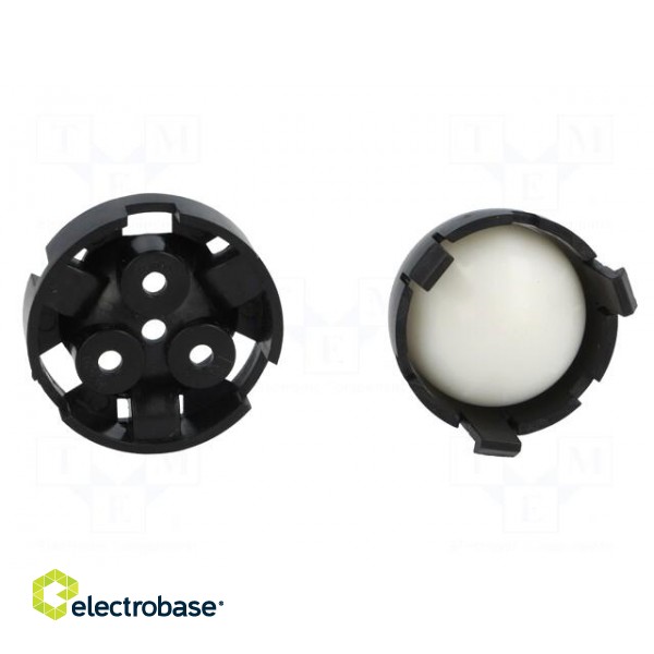 Ball casters | Kit: ball,housing | screw | Ø: 34mm | Tip mat: plastic фото 5