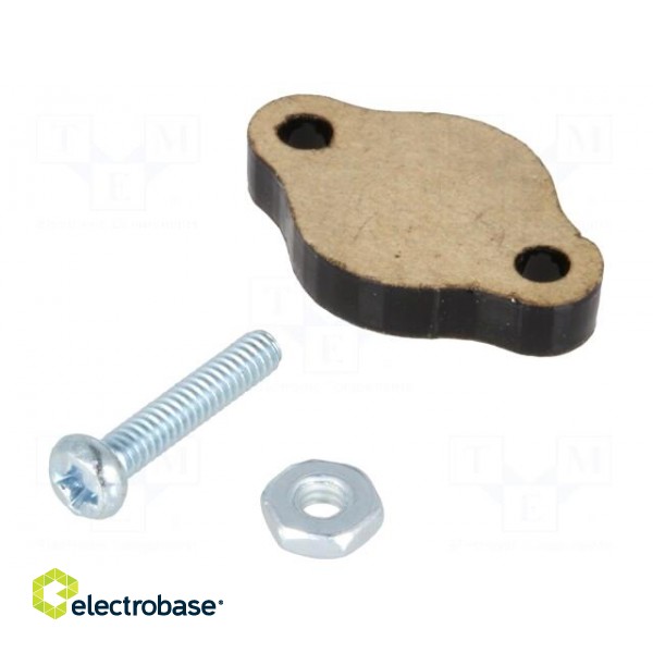 Ball casters | Kit: 2 washers,ball,nut x2,housing,screw x2 image 2