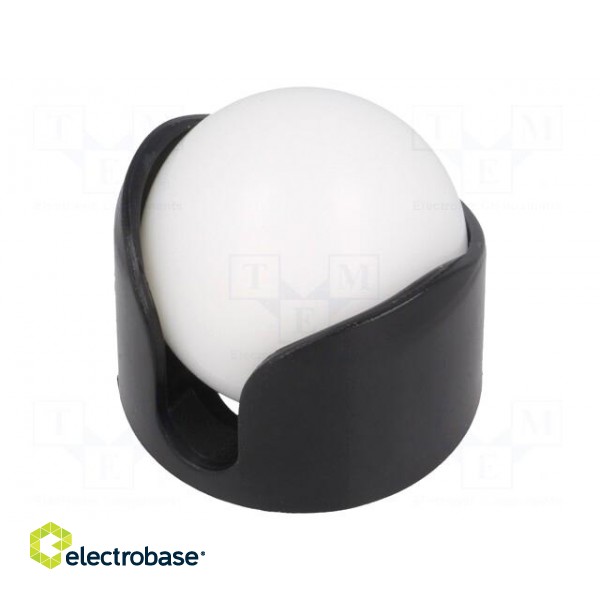 Ball casters | screw | Ø: 25.4mm | Tip mat: plastic | H: 27.9mm image 1