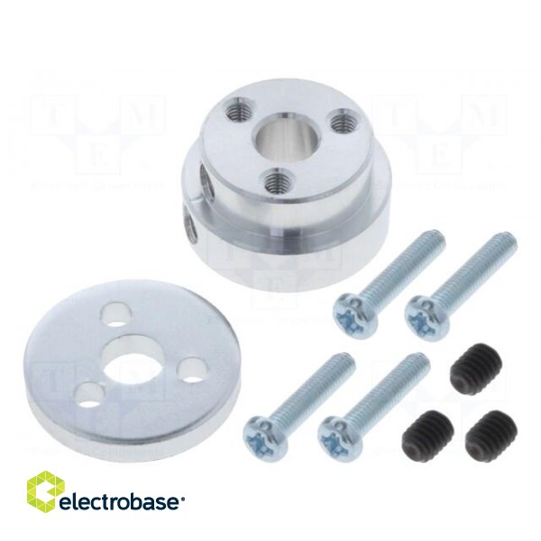 Bracket wheel | Kit: adapter,allen wrench,mounting screws | 1pcs.