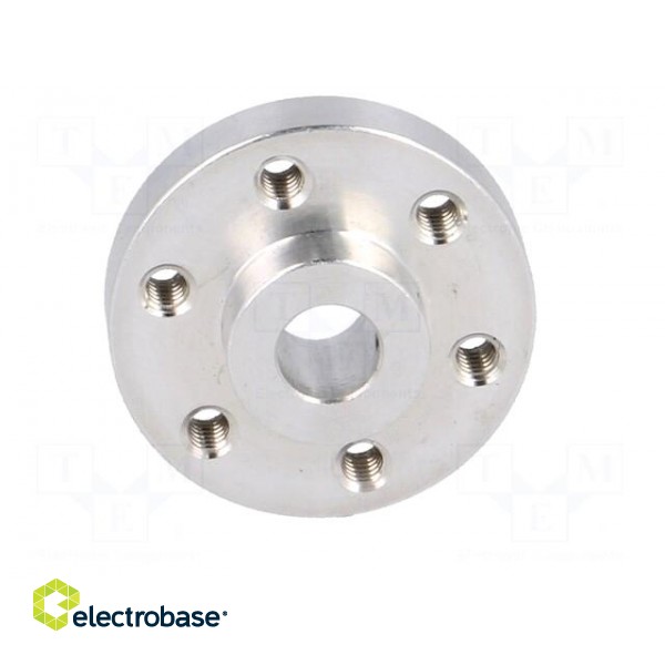 Bracket wheel | Shaft: smooth | Pcs: 2 | Shaft dia: 6mm | Ø: 25.4mm image 9